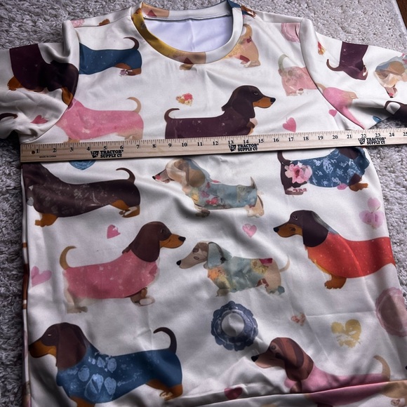 WOMES DACHSHUND PUPPIES TOP SIZE XL NIP - Picture 9 of 15